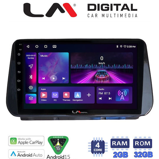 LM Digital Ηχοσύστημα Αυτοκινήτου για Hyundai Santa Fe / iX45 2018 > 2019 (Bluetooth/USB/WiFi/GPS/Apple-Carplay/Android-Auto)