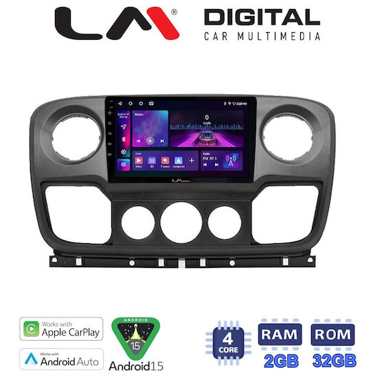 LM Digital LM ZA4503 GPS Touch Screen OEM Car Multimedia System Nissan NV400 2011–2020 Opel Movano 2011–2020 Renault Master III 2010–2019 CarPlay Android Auto Bluetooth GPS Wi-Fi GPRS ElectricLife