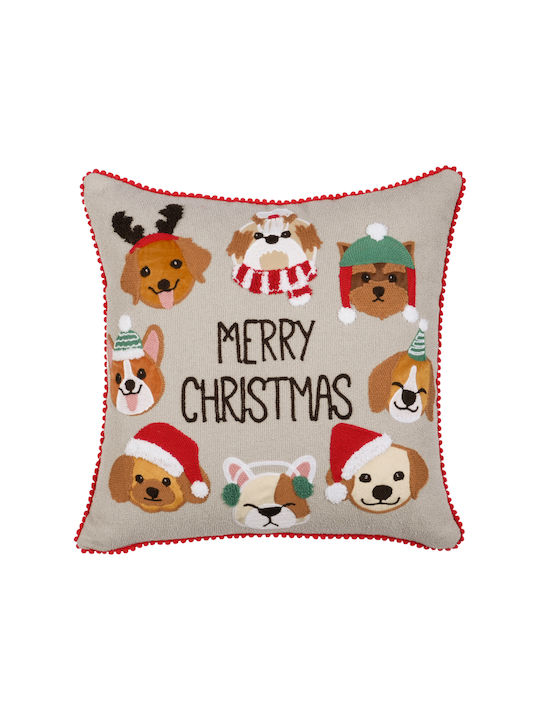 Ilis Home Διακοσμητική Μαξιλαροθήκη Puppies Puppies 42x42εκ.
