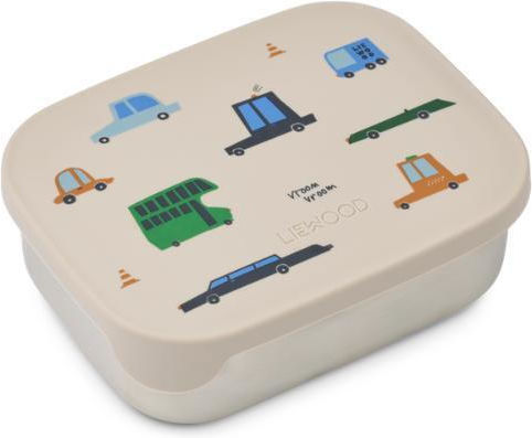 Liewood Cars-sandy Stainless Steel Kids' Food Container