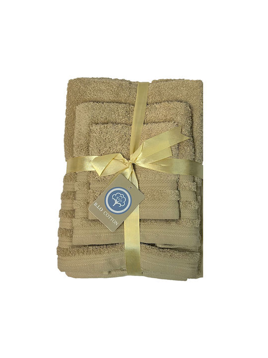 Xionoula Home Xionoula Home Badetücher 4-teiliger Handtuch-Set Beige Gewicht 600gr/m²