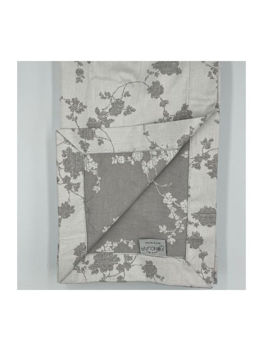 Xionoula Home Τραπεζομάντηλο Γκρι 160x320εκ.
