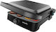 Cecotec Rock'nGrill 2000 Full Open Επιτραπέζια Ηλεκτρική Ψησταριά Αυλακωτής Πλάκας 2000W με Καπάκι και Ρυθμιζόμενο Θερμοστάτη 29.7x23.5εκ.