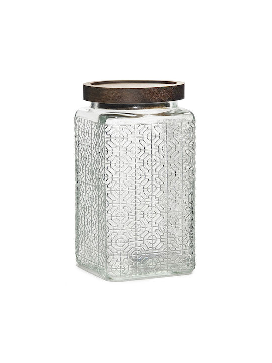 General Trade Allgemeine Verwendung Glasvase mit Deckel Transparent 1000ml