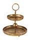 Zen Collection Metallic Dessert Tower Stand with Base Gold Ø30cm W30xL38cm