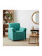 Velvet Turquoise Armchair 88x83x95cm
