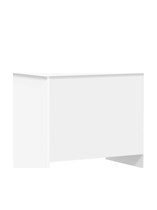 vidaXL Декоративно Махаге Дървено Бяло 60x40x50см