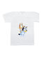 Kinderoberteile T-Shirt Weiß Bluey Bluey