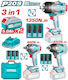 Total Set Chei cu Impact Fără Fir 3-în-1 20 V 2 X 5 Ah