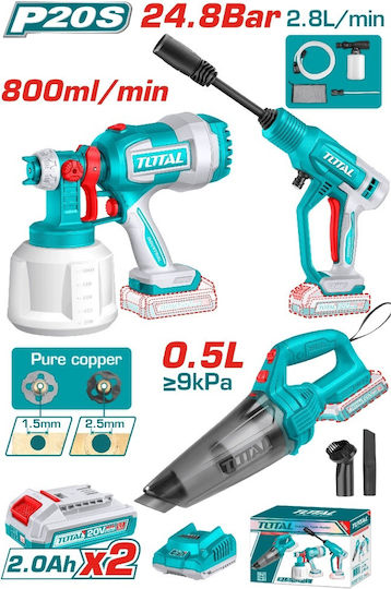 Total Cordless Tool Set Tosli230522e 20 V 2 X 2ah