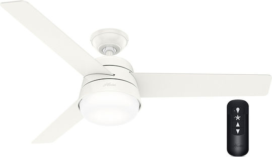 Hunter Finley Ανεμιστήρας Οροφής 132cm με Φως Fresh White