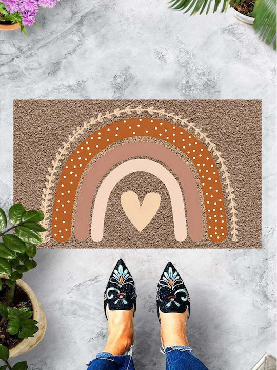SteweHome Non-Slip Beige Doormat 45x70cm