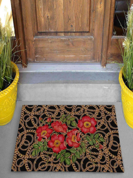 SteweHome Non-Slip Orange Doormat 70x45cm