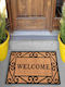 SteweHome Non-Slip Orange Doormat 70x45cm