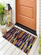 SteweHome Non-Slip Orange Doormat 70x45cm