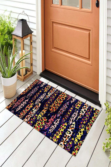 SteweHome Non-Slip Orange Doormat 70x45cm
