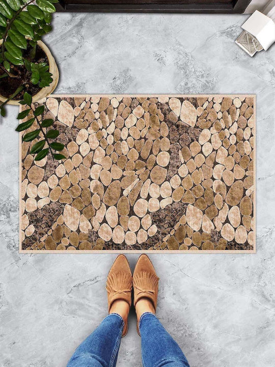 SteweHome Non-Slip Orange Doormat 70x45cm