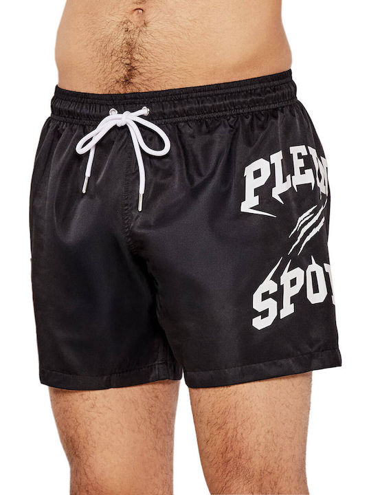 Plein Sport Costum De Baie Bărbați Bermude Negru Plein Sport Costum De Baie Bărbați Bermude Negru