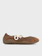 Women's Ballerina Shoes Brown