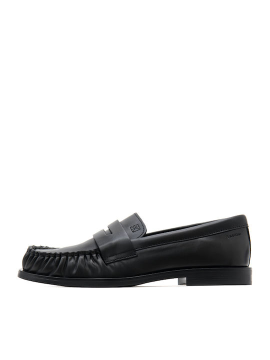 Calvin Klein Loafers De Damă Din Piele În Culoare Neagră