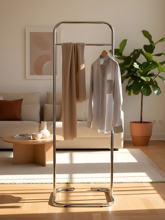 SteweHome Kleiderständer aus Metall Silber 44x123cm