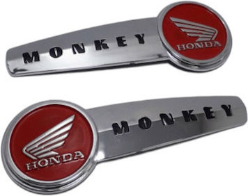 Εμβληματα Σημα Ρεζερβουαρ Τεποζιτου Honda Z50 Monkey Ζευγος L&r