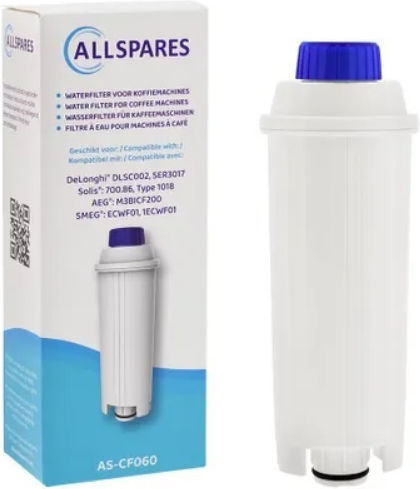 All Spares As-cf160 Coffee Maker Water Filter Delonghi Dls C002