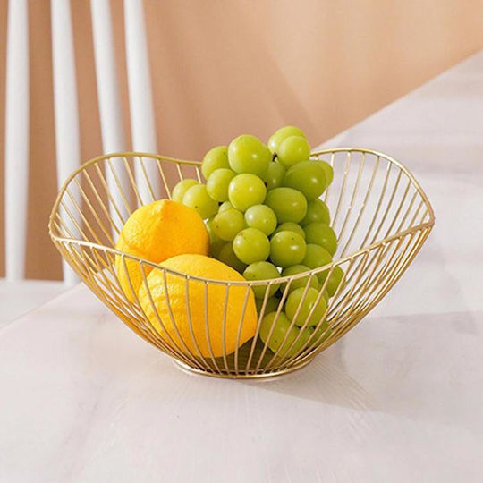 Metallic Gold Fruit Bowl