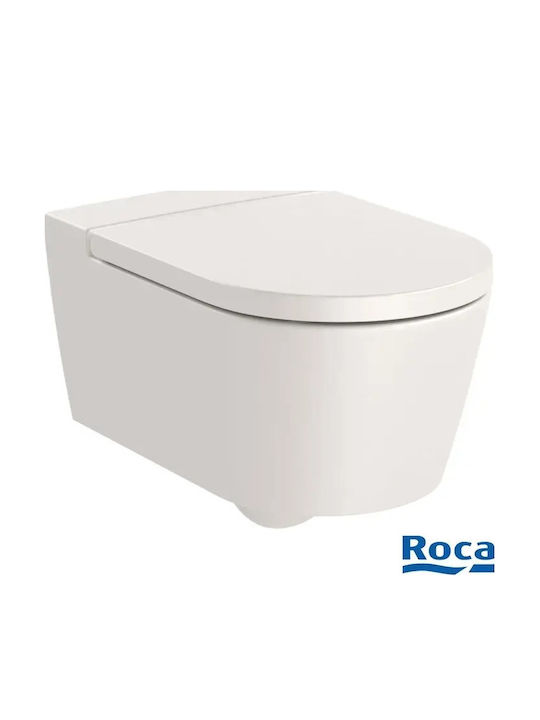 Roca Inspira Λεκάνη Κρεμαστή Rimless Μπεζ Roca Inspira Λεκάνη Κρεμαστή Rimless Μπεζ