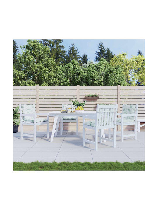 vidaXL Wasserdichtes Gartenstuhlkissen mit Rückenlehne aus Polyester 50x100cm