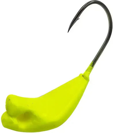 Set Heart Jig Fishing Hook Morigen 4 Units 10gr Yellow UV