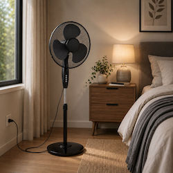 Ankor Ankor Pedestal Fan 50W Fan Diameter 40cm Black