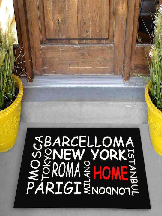 SteweHome Non-Slip Orange Doormat 70x45cm