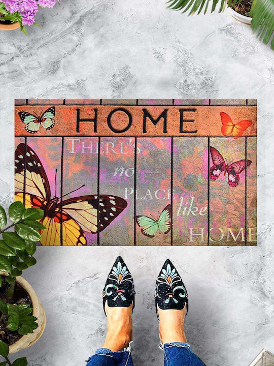SteweHome Non-Slip Orange Doormat 70x45cm