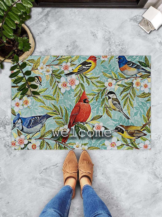 SteweHome Non-Slip Orange Doormat 70x45cm