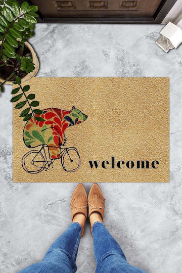 SteweHome Non-Slip Orange Doormat 70x45cm