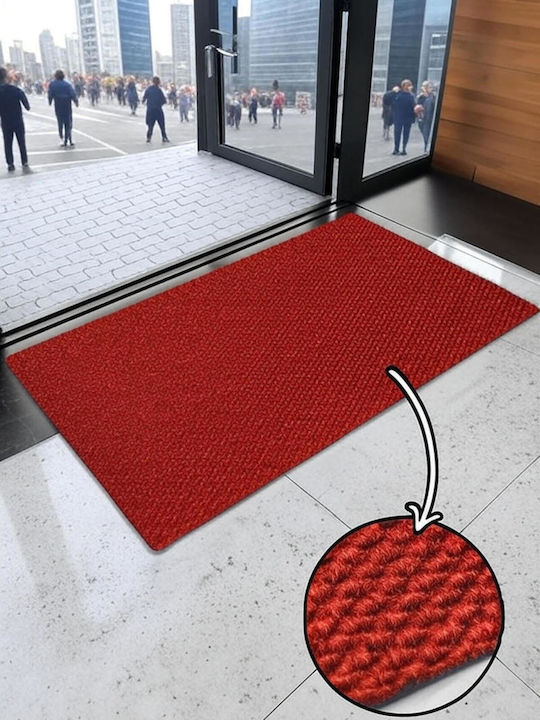SteweHome Non-Slip Doormat Red 80x70cm