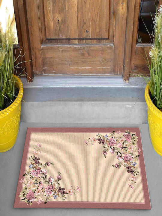 SteweHome Non-Slip Orange Doormat 70x45cm