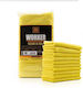 Work Stuff Worker Car Microfiber Polishing Cloths for Car Body 320gsm Yellow 40x40cm 10pcs