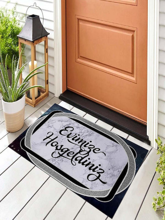 SteweHome Non-Slip White Doormat Thickness 10mm
