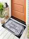 SteweHome Non-Slip White Doormat Thickness 10mm
