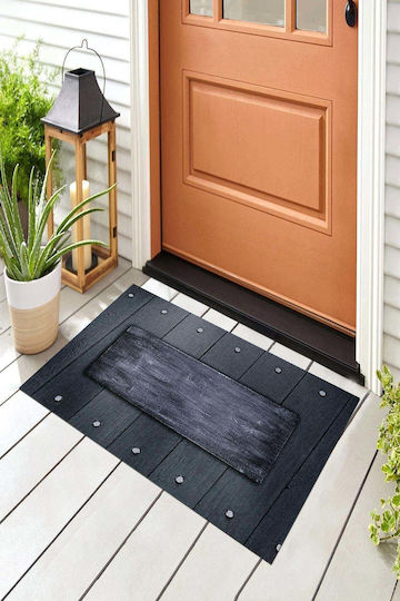 SteweHome Non-Slip Black Doormat