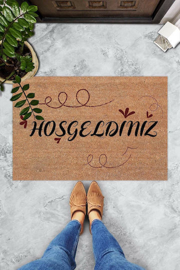 SteweHome Non-Slip Brown Doormat
