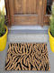 SteweHome Non-Slip Orange Doormat