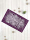 SteweHome Non-Slip Purple Doormat Thickness 10mm