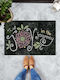 SteweHome Non-Slip Orange Doormat