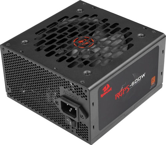 Redragon GC-PS024 600W Μαύρο Τροφοδοτικό Υπολογιστή Full Wired 80 Plus Bronze