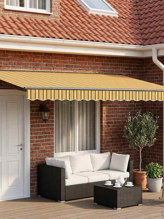 vidaXL Terrasse Zelt mit LEDs Gelbe 5x3.5m