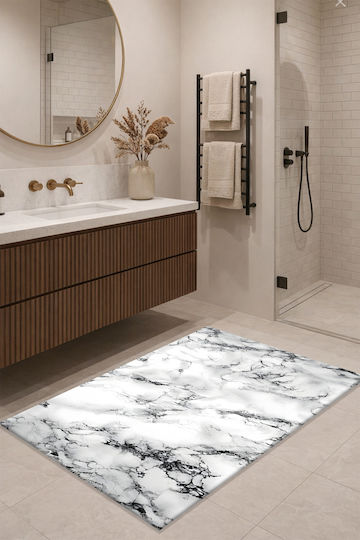SteweHome Non-Slip Rectangular White Rug 60x90cm