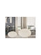 SteweHome Non-slip Rectangular White Living Room Rug 100x100cm